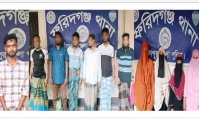 চাঁদপুরের ফরিদগঞ্জে সাজাপ্রাপ্ত সহ মোট ১২ আসামি গ্রেফতার