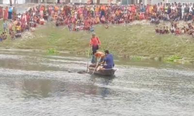 শিবগঞ্জে পাগলা নদী থেকে গলায় বালুর বস্তা বাঁধা অজ্ঞাতনামা ব্যক্তির মরদেহ উদ্ধার