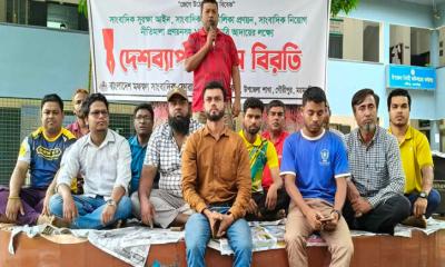 গৌরীপুরে সাংবাদিকদের কলম বিরতি: ১৪ দফা দাবিতে জোরালো অবস্থান
