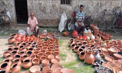কালাইয়ে বিলুপ্তির পথে ঐতিহ্যবাহী মৃৎশিল্প