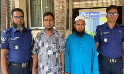 সালথায় সেচ্ছাসেবক লীগের দুই নেতা আটক