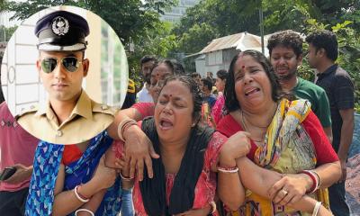 এএসপি পলাশ সাহার অন্ত্যেষ্টিক্রিয়া সম্পন্ন, গ্রামের বাড়িতে চলছে শোকের মাতম