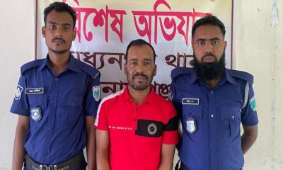 মধ্যনগর পুলিশের অভিযানে রাজনৈতিক মামলার আসামী গ্রেফতার ১