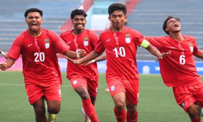 নেপালকে হারিয়ে সাফ চ্যাম্পিয়নশিপের ফাইনালে বাংলাদেশ