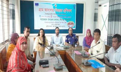 পীরগঞ্জে গ্রাম আদালত বিষয়ক প্রশিক্ষণ কর্মশালা