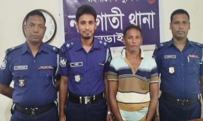 নড়াইলে নড়াগাতী থানার অভিযানে চার কেজি গাঁজাসহ একজন গ্রেফতার
