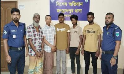 সুনামগঞ্জের জগন্নাথপুরে পুলিশি অভিযানে পরোয়ানাভুক্ত আসামিসহ গ্রেপ্তার-৫