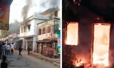 সাবেক এমপি মুক্তির বাড়িসহ আ.লীগ অফিসে ভাঙচুর-আগুন