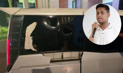 এনসিপি নেতা হাসনাত আব্দুল্লাহর গাড়িতে হামলা