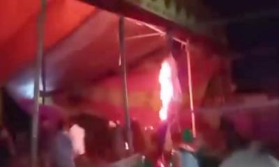 বৈশাখী মেলায় যাদুর প্যান্ডেলে অশ্লীলতার অভিযোগ, ক্ষুব্ধ জনতার আগুন