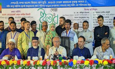 শেখের বেটি হাসিনা কোন স্বাভাবিক মানুষ নয়, ড্যাব রংপুরের ইফতার মাহফিলে  রিজভী