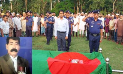 কাউখালীতে রাষ্ট্রীয় সম্মানে বীর মুক্তিযোদ্ধার শেষ বিদায়