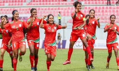 বঙ্গমাতা পদক পাচ্ছে বাংলাদেশ নারী ফুটবল দল