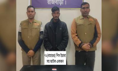 রাজবাড়ীতে ইয়াবাসহ যুবক গ্রেপ্তার