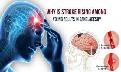দেশে আশঙ্কাজনকহারে বাড়ছে অল্পবয়সীদের স্ট্রোক