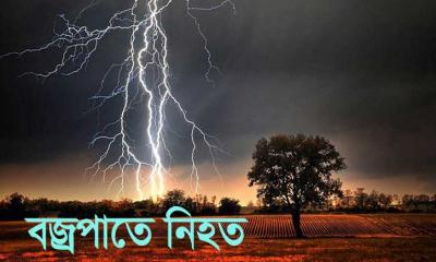 ধান কাটার সময় বজ্রপাতে কালীগঞ্জে কৃষকের মৃত্যু
