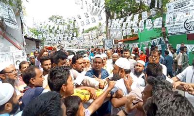 বরিশালে হাতপাখার প্রার্থীর ওপর হামলার অভিযোগ