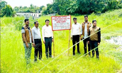 ৪০ কাঠা জমি উদ্ধার করল জেলা প্রশাসন