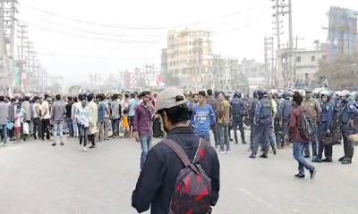 ঢাকা-সিলেট মহাসড়ক অবরোধ, ১০ কিলোমিটার যানজট