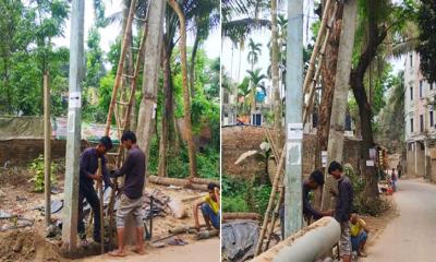 একুশে সংবাদে সংবাদ প্রকাশ; পরিবর্তন হলো র্ঝুঁকিপূর্ণ বিদ্যুৎ খুঁটি