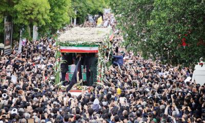 রাইসির মরদেহ তেহরানে, বৃহস্পতিবার মাশহাদে দাফন