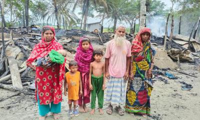 রাঙ্গাবালীতে অগ্নিকাণ্ডে বসত ঘর পুড়ে ছাই