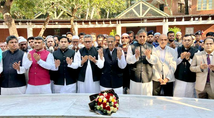 জাতির পিতার কবর জিয়ারত করলেন আবদুল্লাহ ও নাছিম