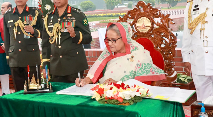 জাতির পিতার স্বপ্নের সোনার বাংলা গড়ে তুলবো: প্রধানমন্ত্রী