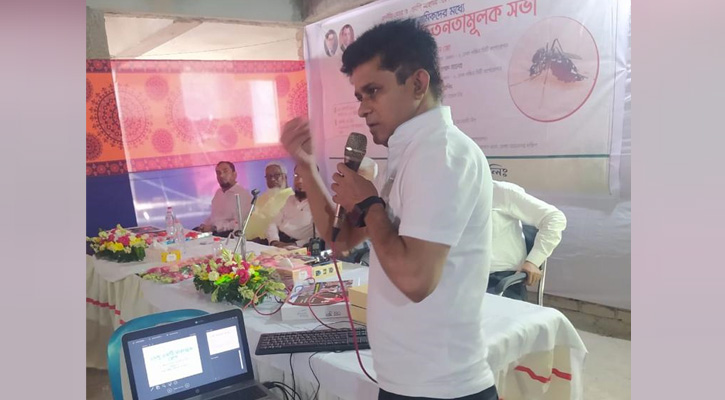 নির্মাণ শ্রমিকদের মধ্যে ডেঙ্গু বিষয়ক সচেতনতা সভা