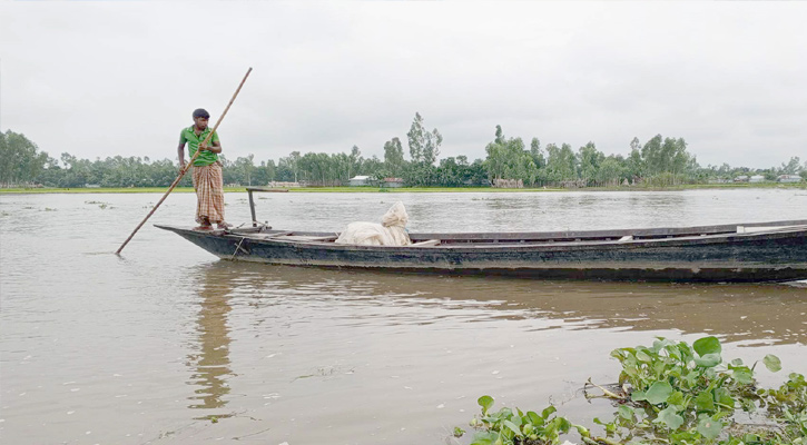 সুন্দরগঞ্জে তিস্তায় পানি বৃদ্ধি, নিচু এলাকা প্লাবিত