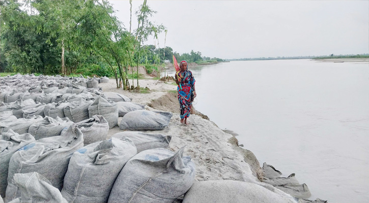 নির্দয় ভাঙন খেলায় যাযাবর জীবন তিস্তা পাড়ের মানুষের