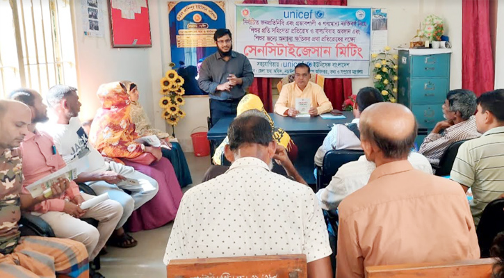 নড়াইলে জেলা তথ্য অফিসের উদ্যোগে বাল্যবিবাহ প্রতিরোধে প্রচারণা