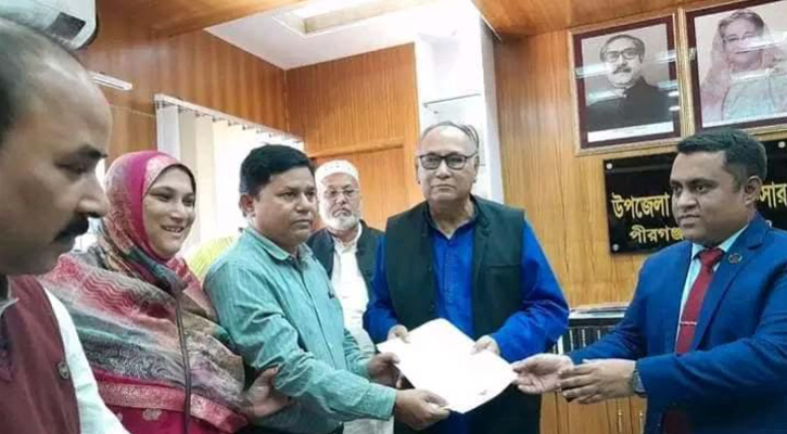 ঠাকুরগাঁও-৩ আসনে প্রার্থীদের মনোনয়নপত্র দাখিল