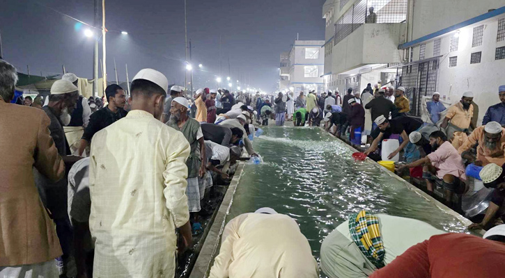 আম বয়ানে শুরু বিশ্ব ইজতেমা, মুসল্লিদের ঢল