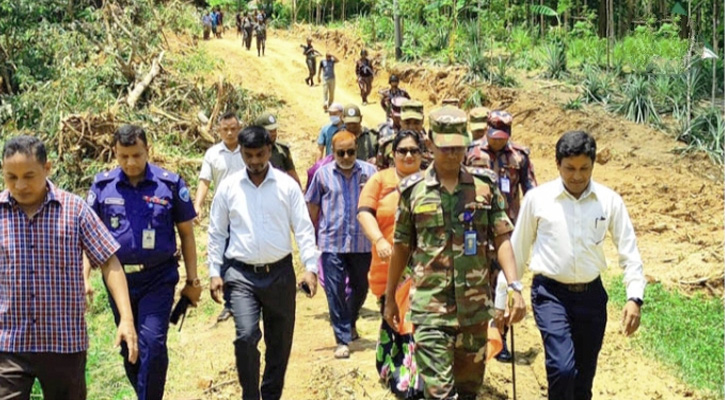 পার্বত্য অঞ্চলে সীমান্তবর্তীতে রাস্তা কাজ সেনাবাহিনীর হাতে 