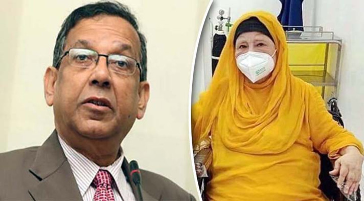 খালেদা জিয়ারকে দুই শর্তে মুক্তি দেওয়া হয়েছে, চিকিৎসা নিতে বিদেশে যাওয়ার সুযোগ নেই: আইনমন্ত্রী