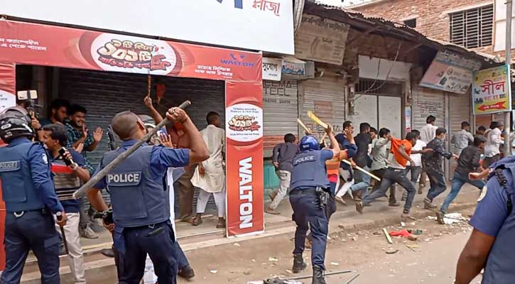 বঙ্গবন্ধুর জন্মবার্ষিকীর অনুষ্ঠানে সংঘর্ষ, ওসিসহ আহত অর্ধশত