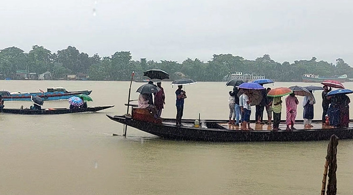 সুনামগঞ্জে ফের বাড়ছে পানি, বন্যার শঙ্কা