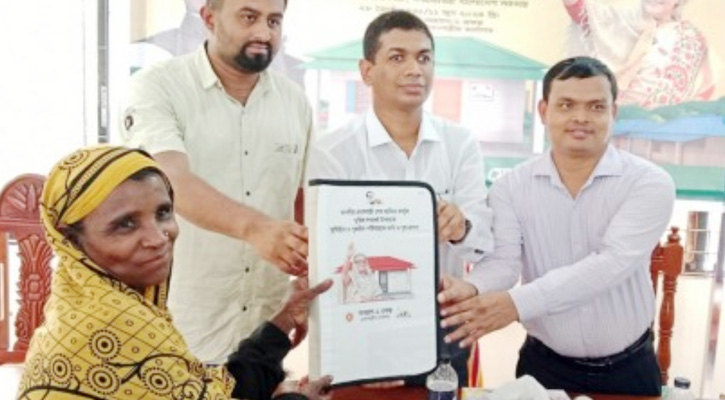 মোরেলগঞ্জে প্রধানমন্ত্রীর উপহার পেল আরও ৫০ গৃহহীন পরিবার