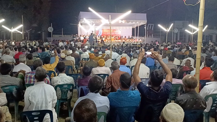 মুল্য বৈষম্য ও সিন্ডিকেটের প্রতিবাদে তামাক চাষীদের সমাবেশ