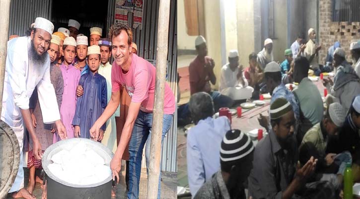 ভাঙ্গুড়ায় প্রবাসী দুই ভাইয়ের সৌজন্যে ইফতার সামগ্রী বিতরণ