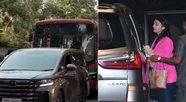 ঐশ্বরিয়ার গাড়িতে বাসের ধাক্কা