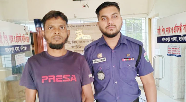 মাধবপুরে মাজারের দান বাক্সের টাকা চুরি আটক ১