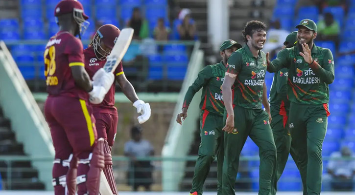 ওয়েস্ট ইন্ডিজের বিপক্ষে বাংলাদেশের শ্বাসরুদ্ধকর জয়