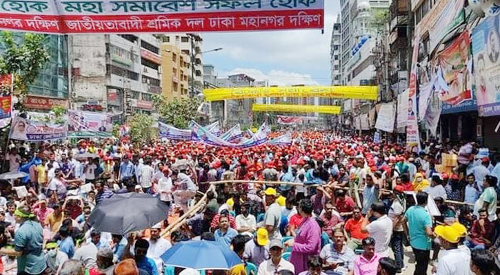 নয়াপল্টনে চলছে বিএনপির সমাবেশ