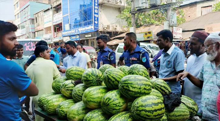 ফরিদপুরে তরমুজ ও খেজুরের দোকানে অভিযান