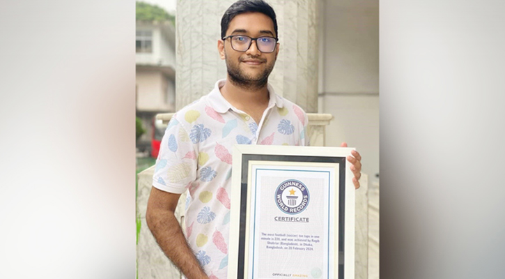 গিনেস রেকর্ড গড়লেন ঢাবি শিক্ষার্থী