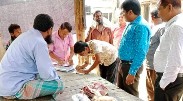 পঁচা-মাংস বিক্রির দায়ে দুই কসাইয়ের ১০ হাজার টাকা জরিমানা