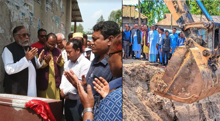 উলিপুরে ব্রিজ নির্মাণ কাজের উদ্বোধন