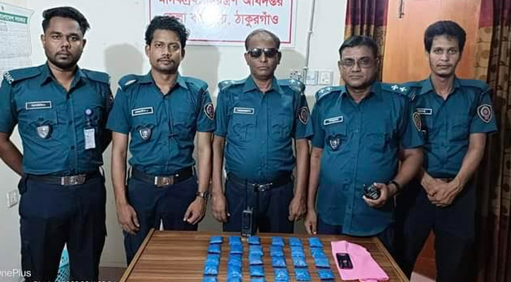 পীরগঞ্জে ৬ হাজার পিচ ইয়াবা সহ এক মাদক  ব্যবসায়ী গ্রেপ্তার